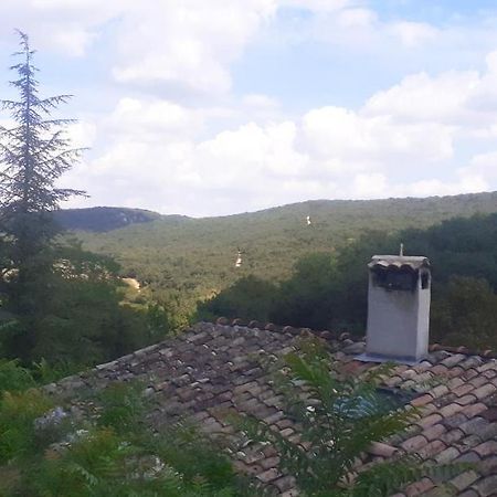 Gites La Ferme Accrochee A La Colline Lagorce  Bagian luar foto